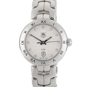 Tag Heuer Link WAT1411 29mm Steel Quartz White Diamond Dial Ladies Watch